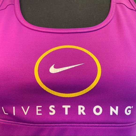NIKE Live Strong purple sports bra size medium - Picture 5 of 8